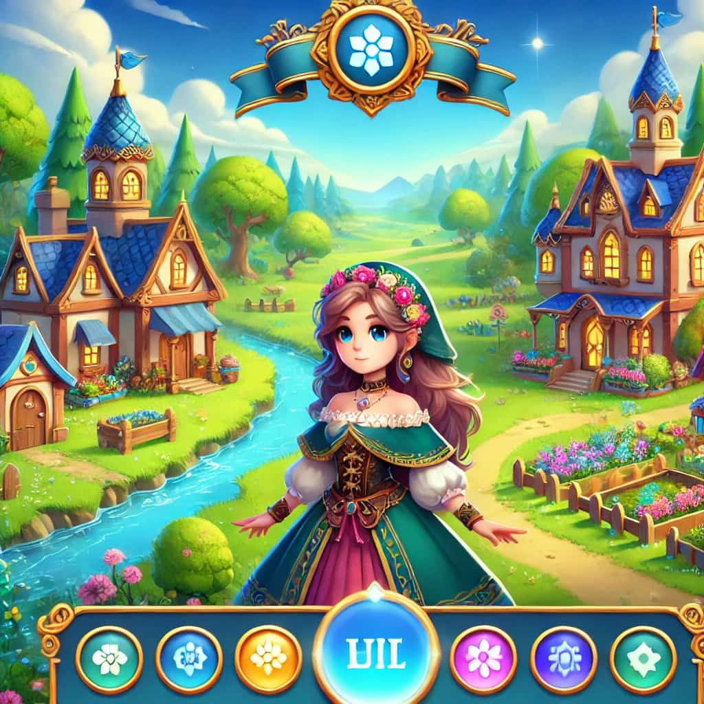 Game screenshot showing character progression